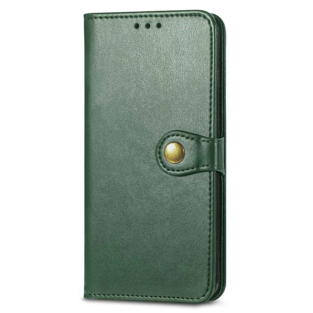 For Xiaomi 17 Pro Case Wallet Stand Leather Phone Cover with Wrist Strap - Green