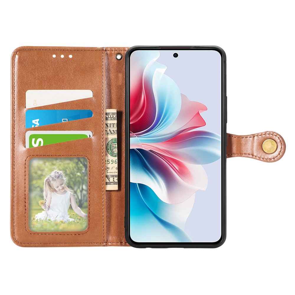For Xiaomi 17 Pro Case Wallet Stand Leather Phone Cover with Wrist Strap - Brown