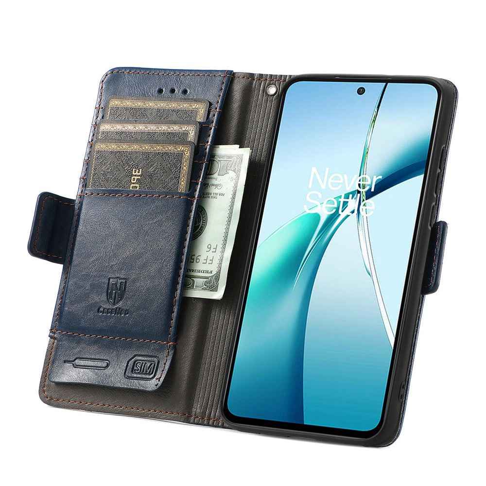 CASENEO For Xiaomi 17 Pro Phone Case PU Leather Cover Stand with RFID Blocking Wallet - Dark Blue
