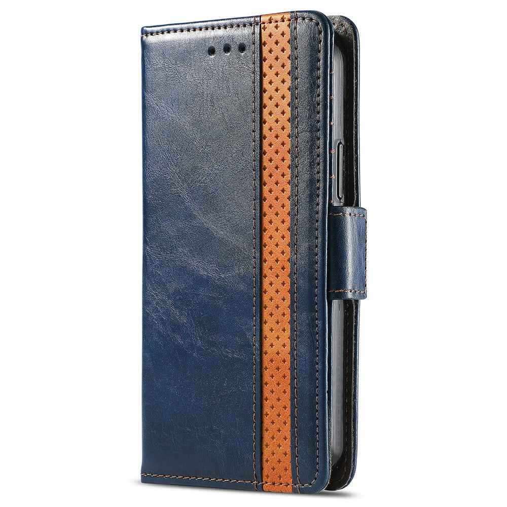 CASENEO For Xiaomi 17 Pro Phone Case PU Leather Cover Stand with RFID Blocking Wallet - Dark Blue