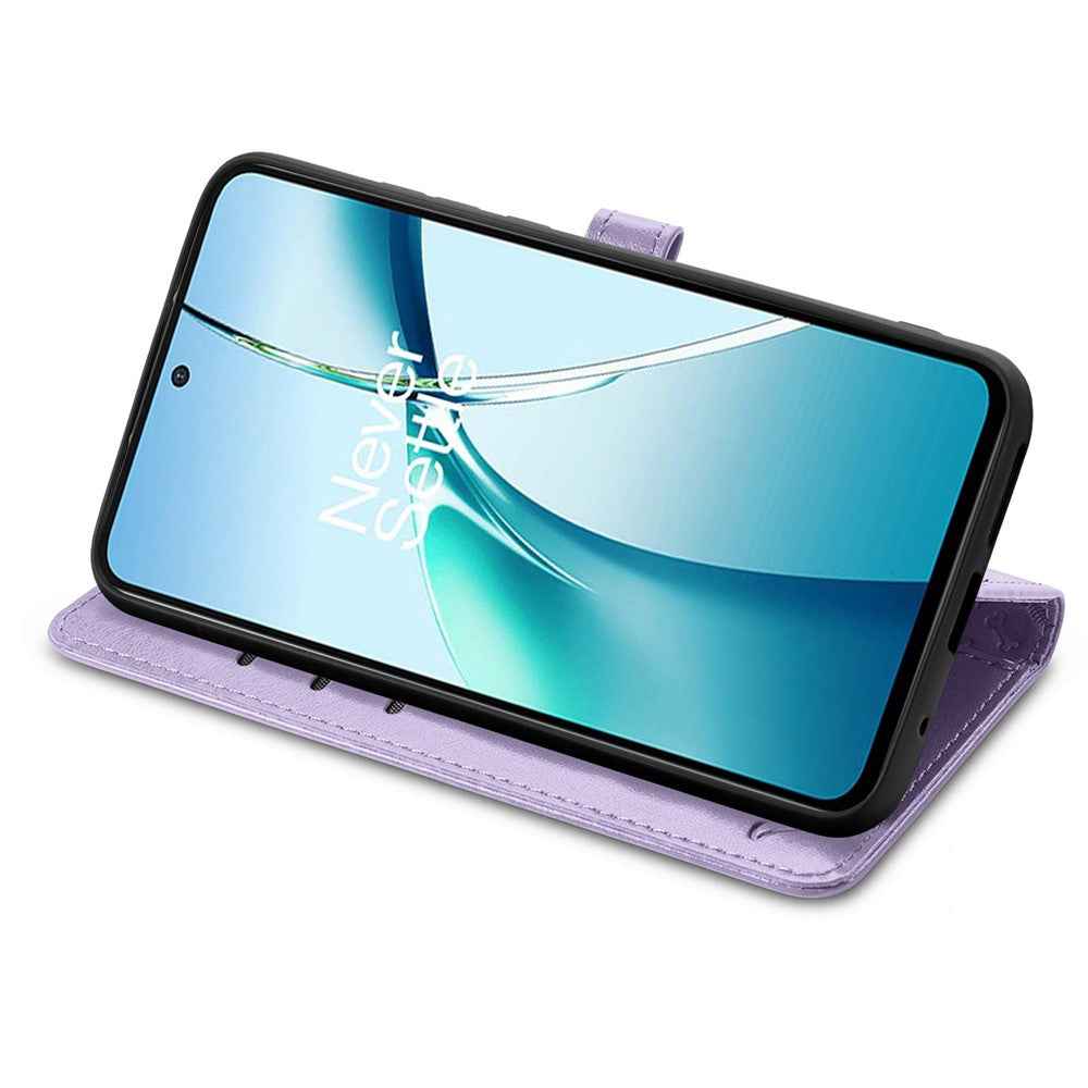 For Xiaomi 17 Pro Case Flip Wallet Leather Phone Cover with Cute Cat Dog Pattern - Light Purple