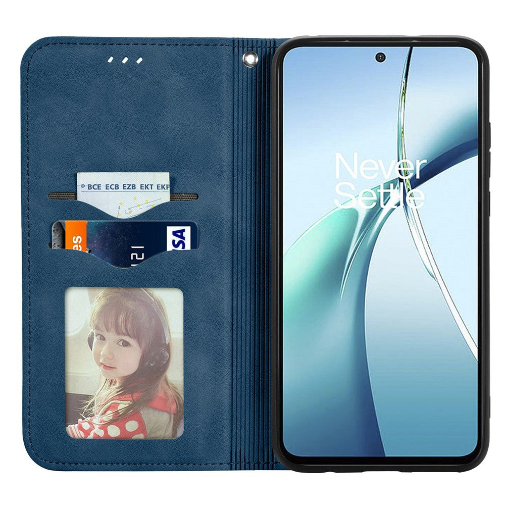 For Xiaomi 17 Pro Max Leather Case with Card Holder Magnetic Absorption Phone Cover - Dark Blue