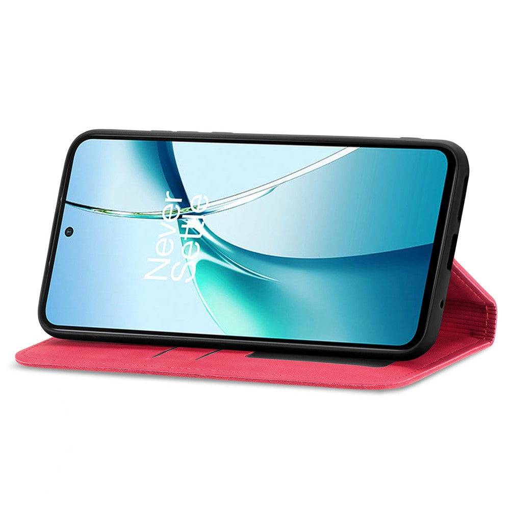 For Xiaomi 17 Pro Max Leather Case with Card Holder Magnetic Absorption Phone Cover - Red