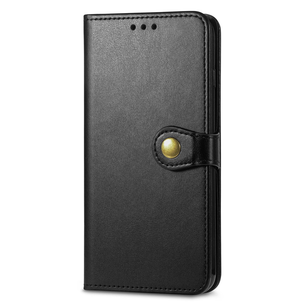 For Xiaomi 17 Pro Max Case Wallet Stand Leather Phone Cover with Wrist Strap - Black