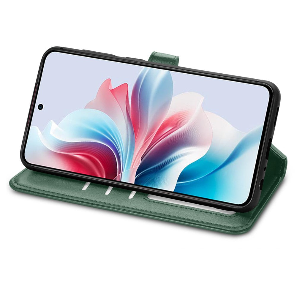 For Xiaomi 17 Pro Max Case Wallet Stand Leather Phone Cover with Wrist Strap - Green