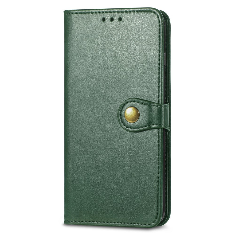For Xiaomi 17 Pro Max Case Wallet Stand Leather Phone Cover with Wrist Strap - Green