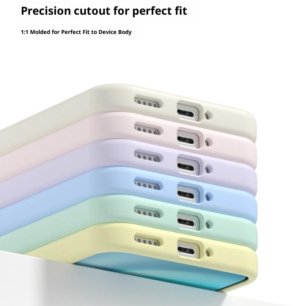 For vivo X300 Pro 5G Liquid Silicone Phone Case Skin-Friendly Shockproof Protective Back Cover - Glacier Blue