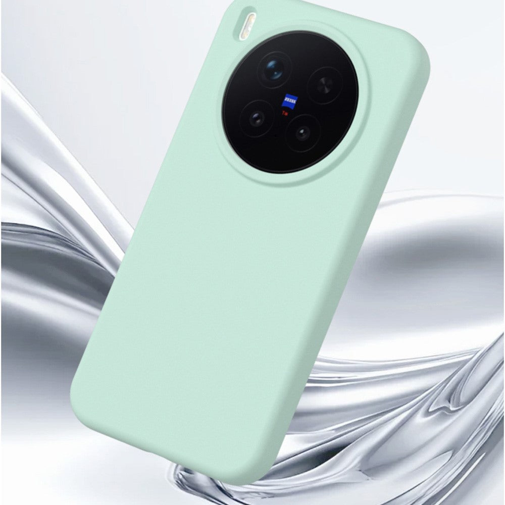 For vivo X300 Pro 5G Liquid Silicone Phone Case Skin-Friendly Shockproof Protective Back Cover - Midnight Blue