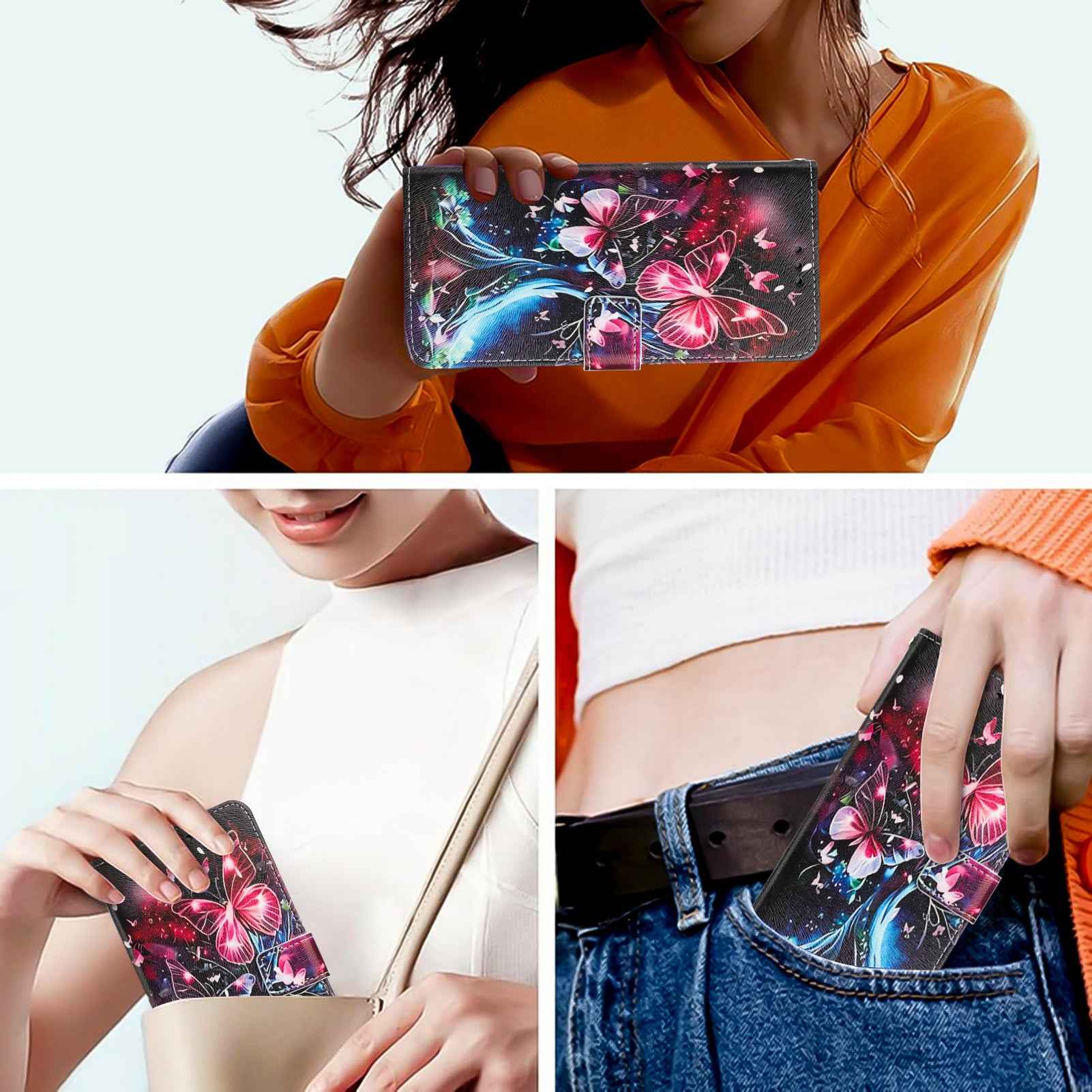 For Xiaomi 17 Pro Wallet Case Pattern Printing PU Leather Phone Cover with Lanyard - Butterfly Tree