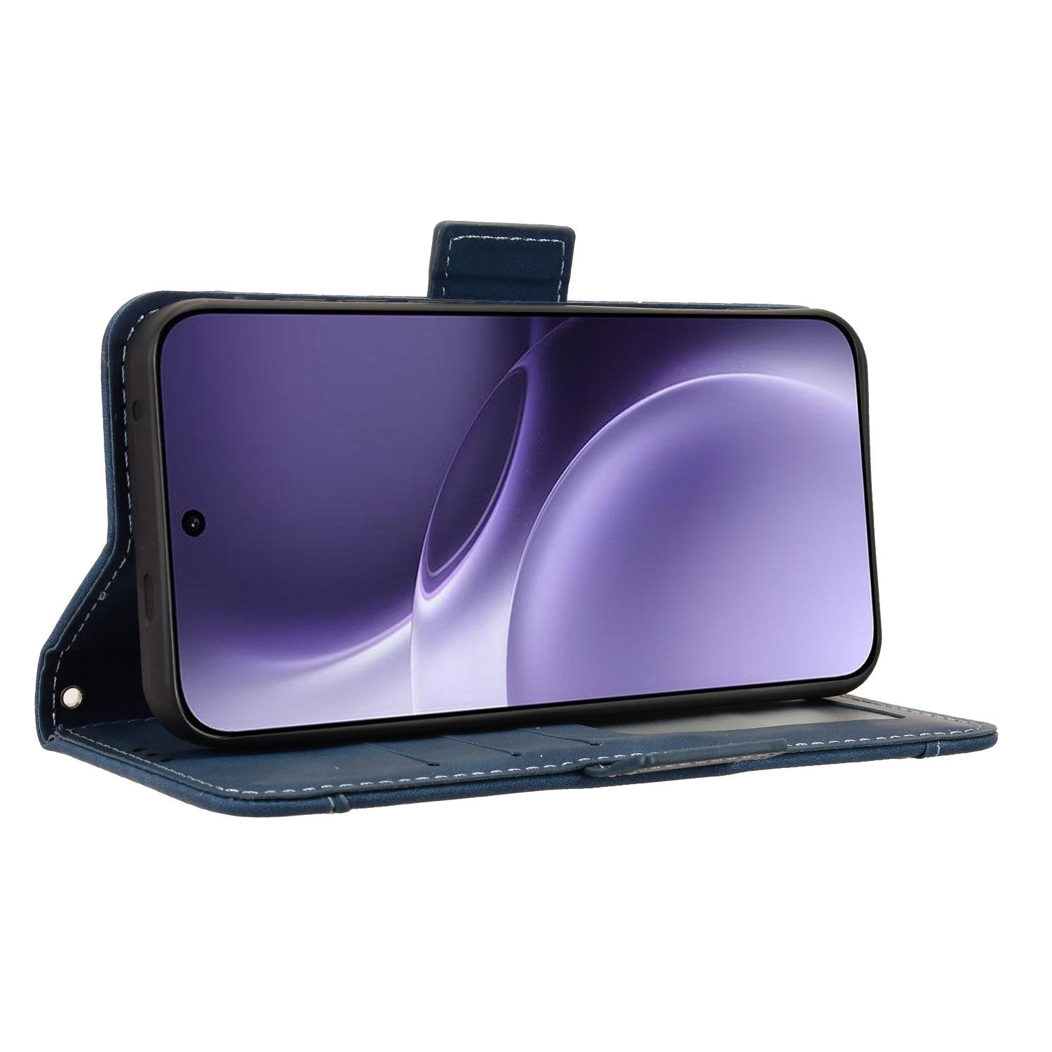 For vivo X300 Pro 5G Leather Case Phone Wallet Cover with Multiple Card Slots - Blue