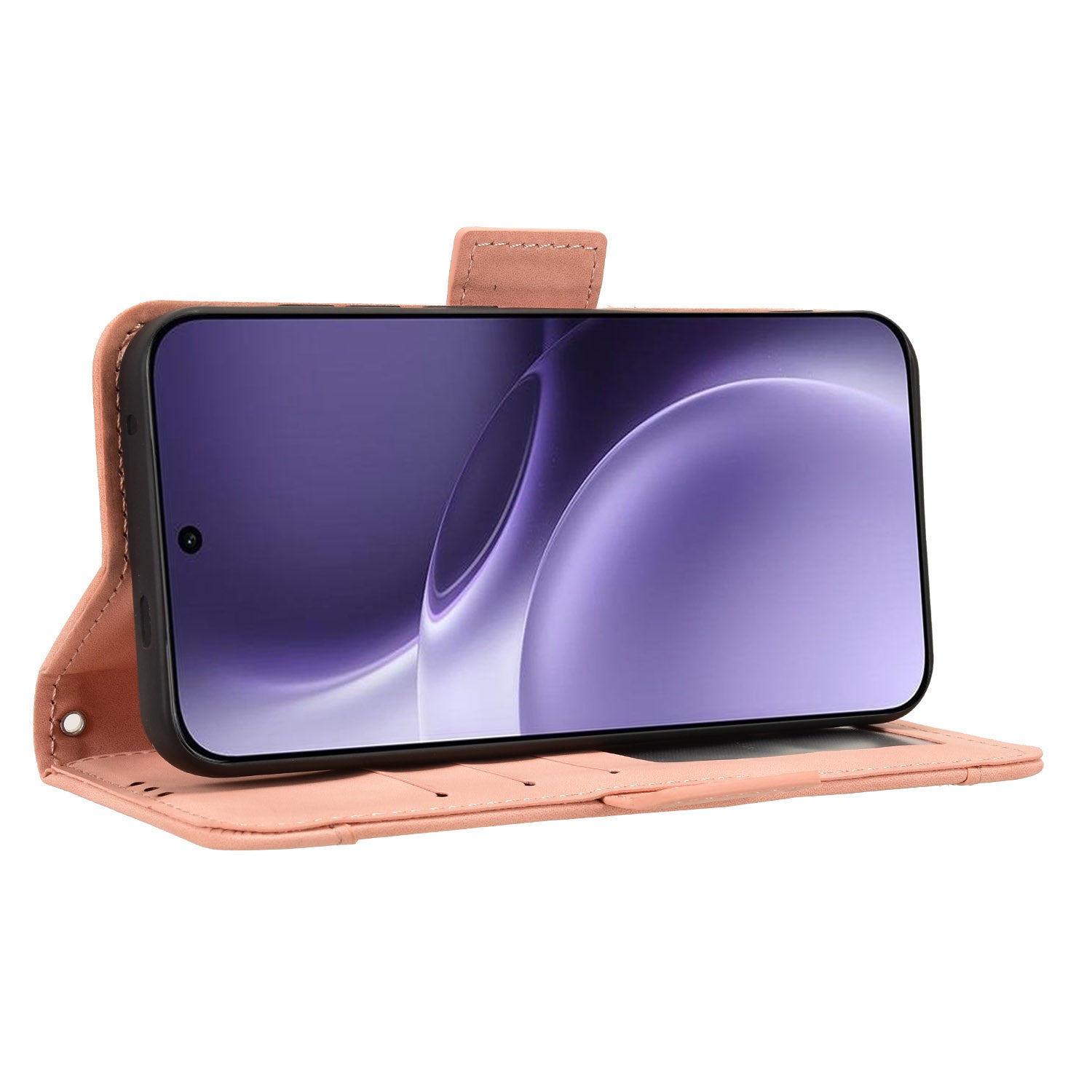 For vivo X300 Pro 5G Leather Case Phone Wallet Cover with Multiple Card Slots - Pink