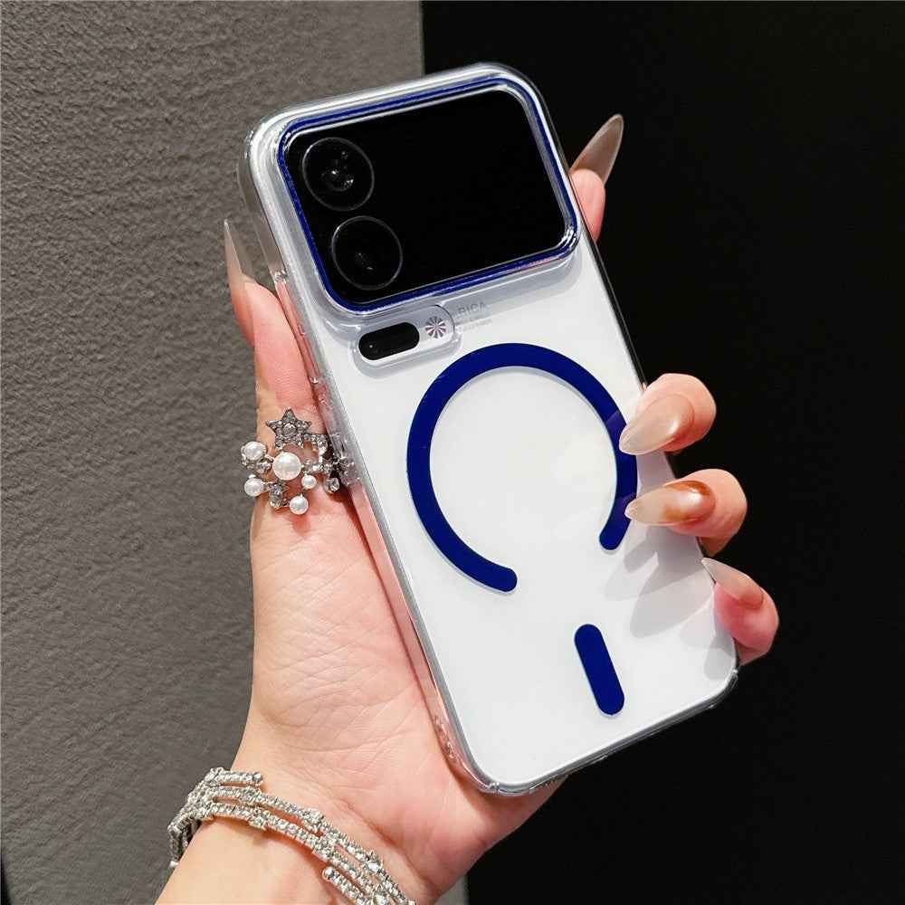 For Xiaomi 17 Pro Magnetic Case Ultra Thin Clear PC Phone Back Cover - Sapphire