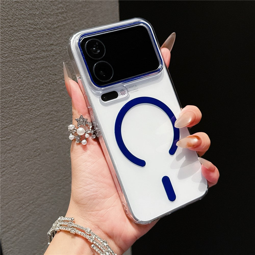 For Xiaomi 17 Pro Max Magnetic Case Ultra Thin Clear PC Phone Back Cover - Sapphire
