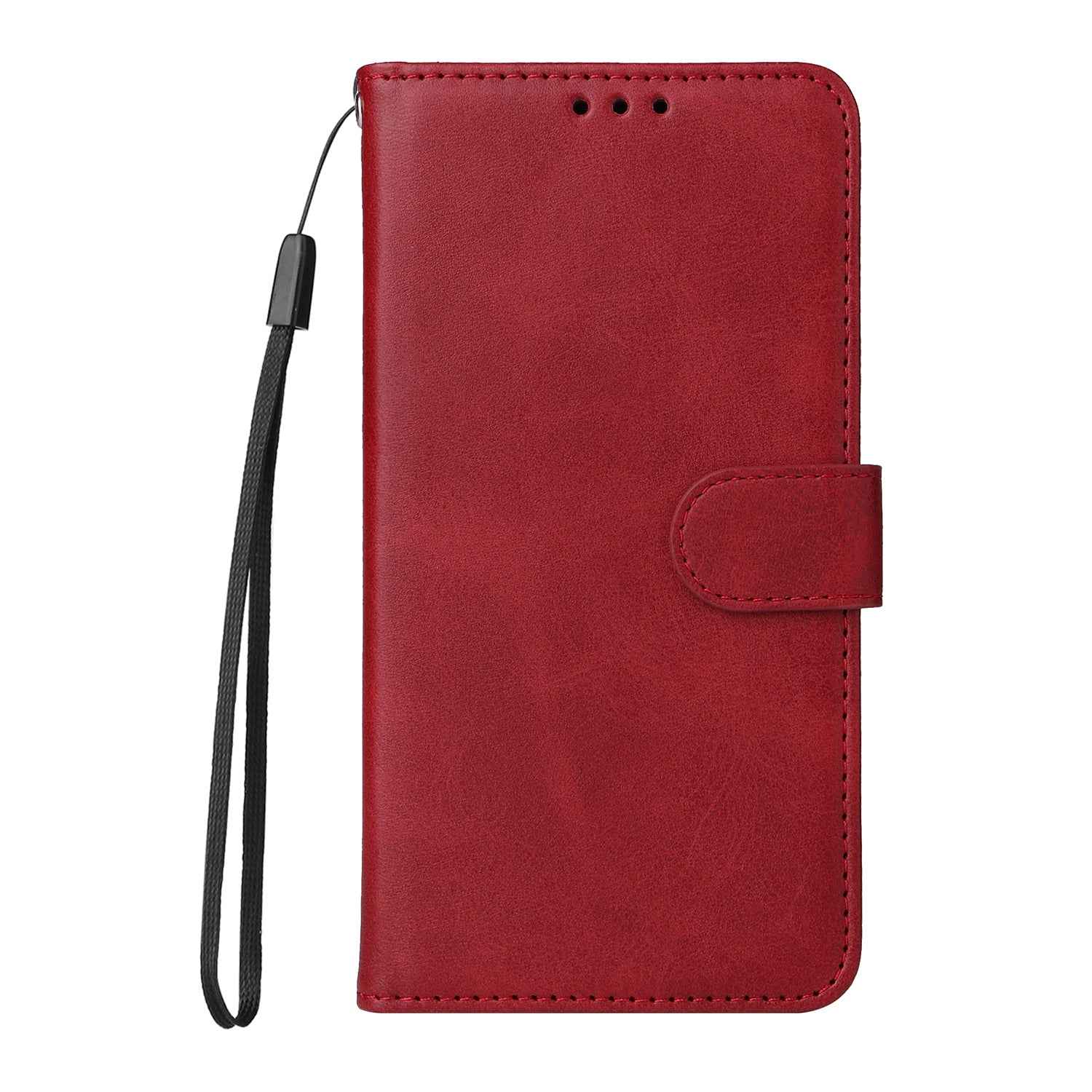 For vivo X300 Pro 5G Case Wallet PU Leather Folio Flip Phone Cover - Red