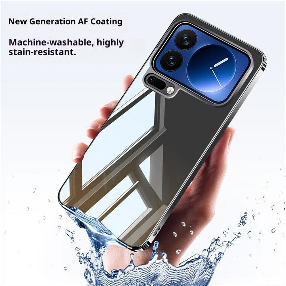For Xiaomi 17 Pro Max Case Electroplating PC Phone Back Cover with Camera Lens Protector - Purple