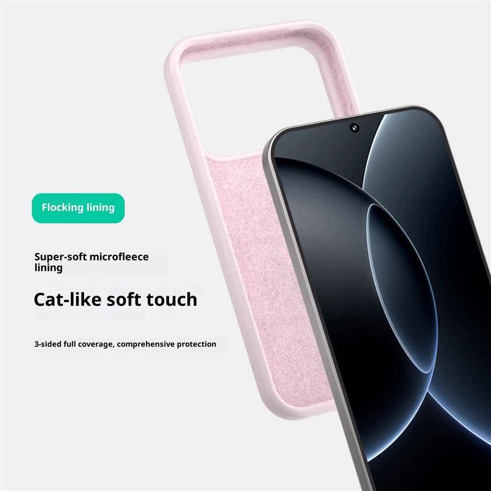 For Xiaomi 17 Pro Liquid Silicone Magnetic Case Skin-Touch Phone Cover - Sky Blue