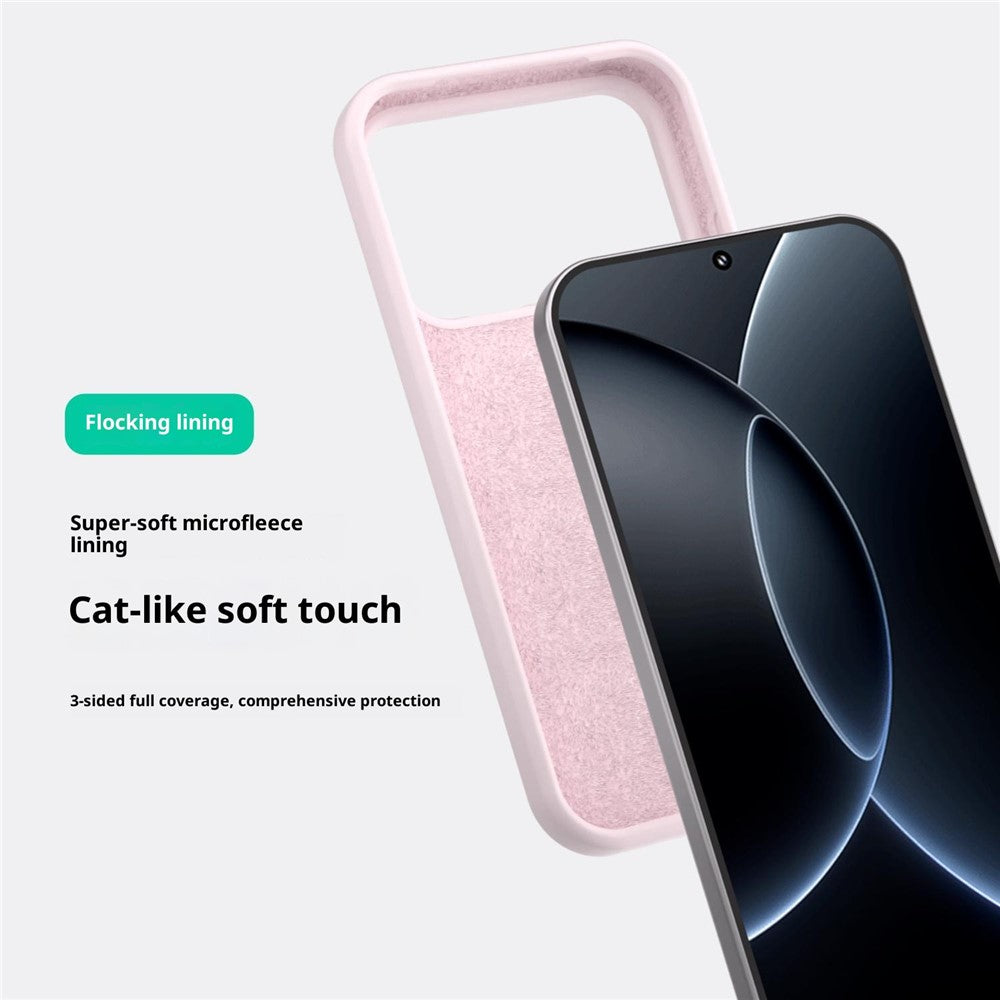 For Xiaomi 17 Pro Max Liquid Silicone Magnetic Case Skin-Touch Phone Cover - Yellow