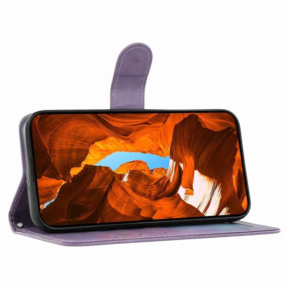 For Xiaomi 17 Pro Case PU Leather Flip Wallet Phone Cover with Strap - Purple
