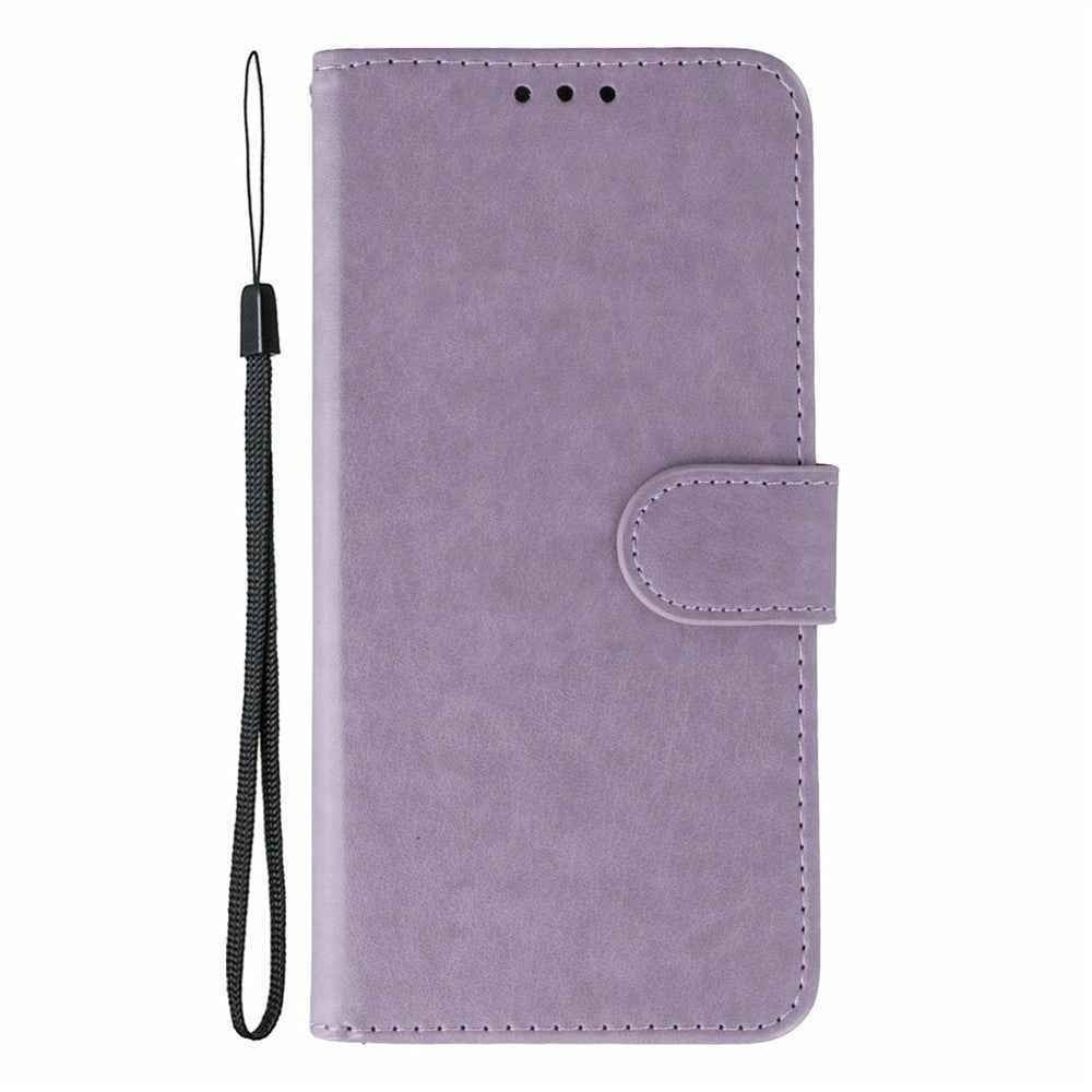 For Xiaomi 17 Pro Case PU Leather Flip Wallet Phone Cover with Strap - Purple