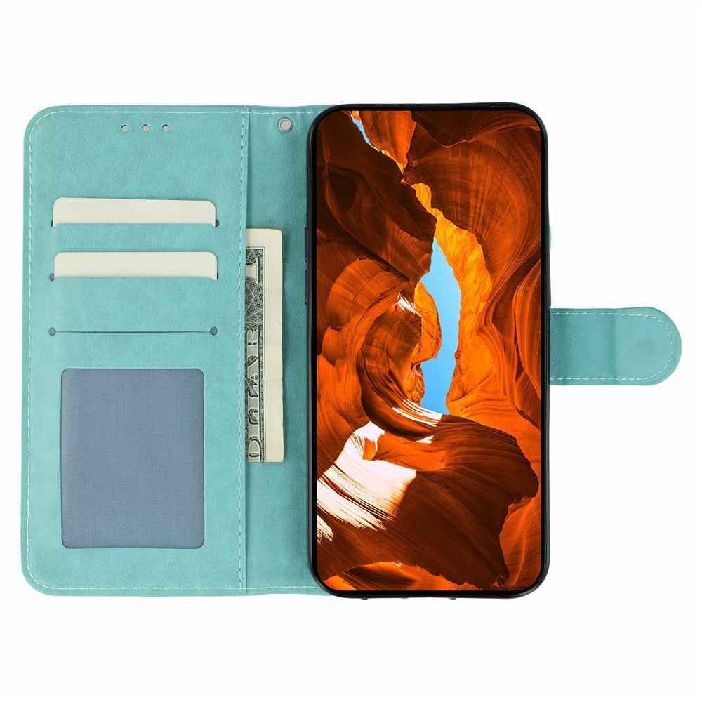 For Xiaomi 17 Pro Case PU Leather Flip Wallet Phone Cover with Strap - Green