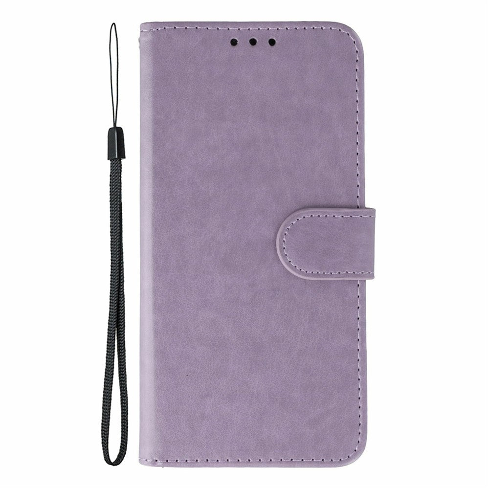 For Xiaomi 17 Pro Max Case PU Leather Flip Wallet Phone Cover with Strap - Purple
