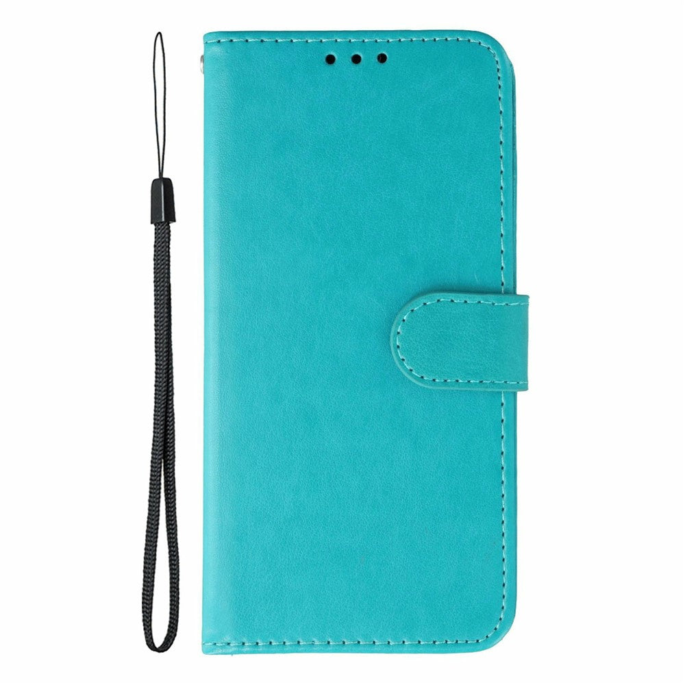 For Xiaomi 17 Pro Max Case PU Leather Flip Wallet Phone Cover with Strap - Blue