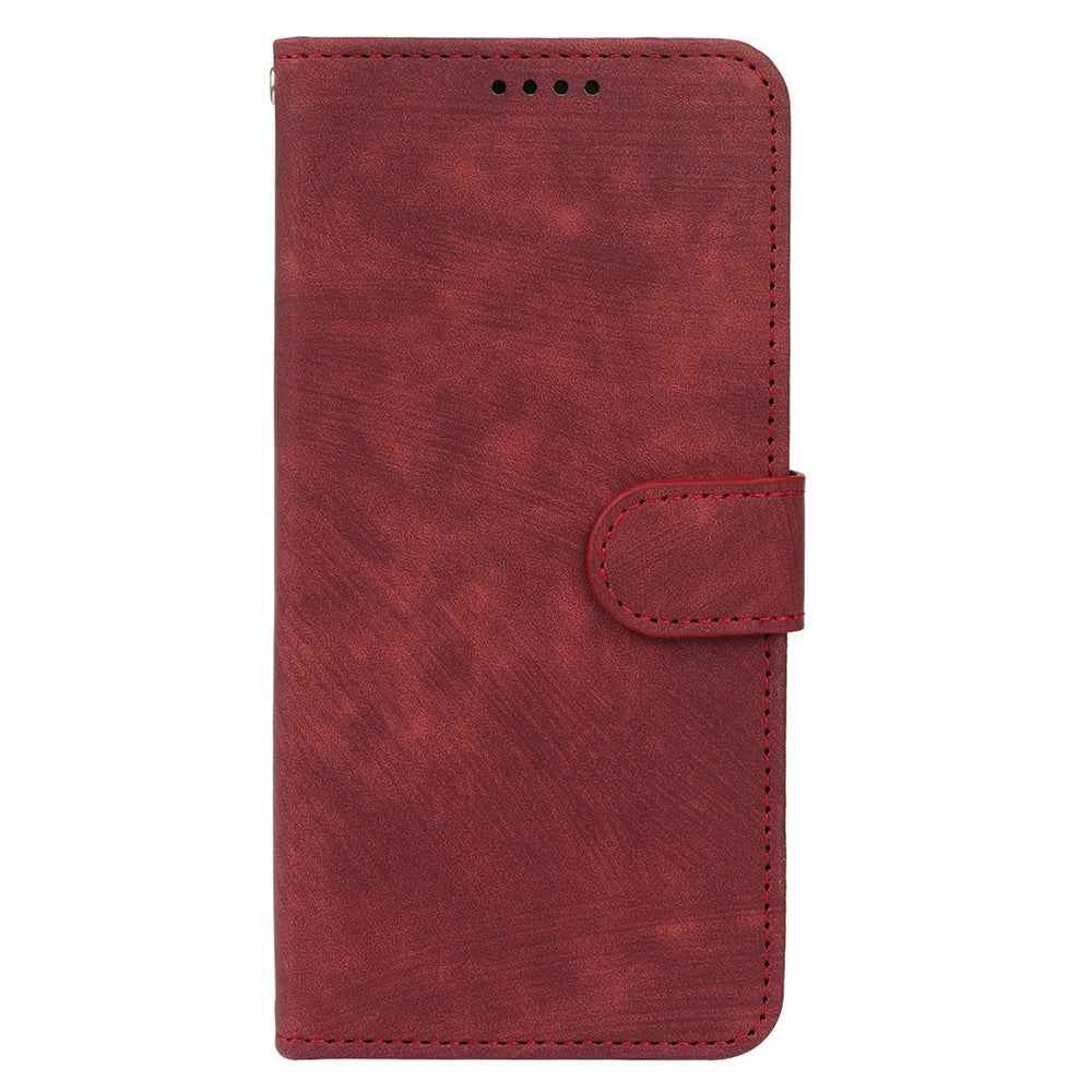For Xiaomi 17 Pro Case Flip Wallet Striped Texture Leather Phone Cover - Red