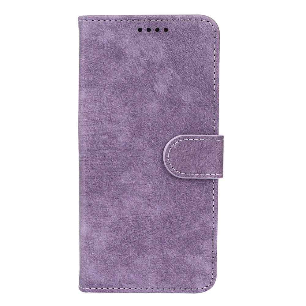 For Xiaomi 17 Pro Case Flip Wallet Striped Texture Leather Phone Cover - Purple