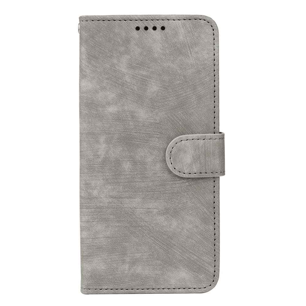 For Xiaomi 17 Pro Case Flip Wallet Striped Texture Leather Phone Cover - Grey