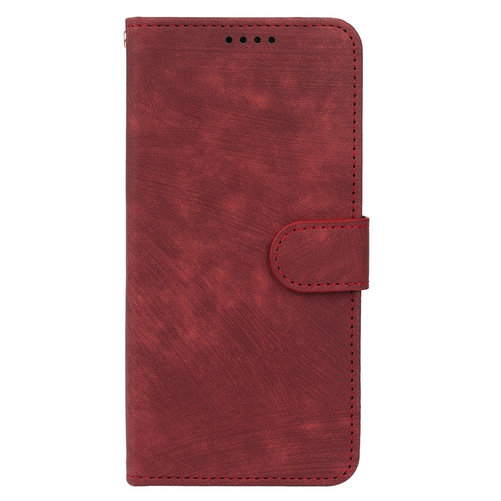 For Xiaomi 17 Pro Max Case Flip Wallet Striped Texture Leather Phone Cover - Red