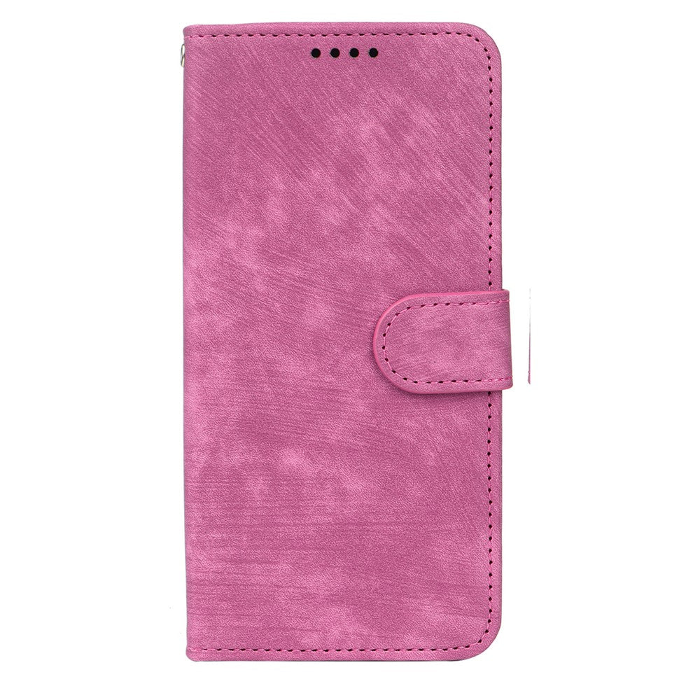 For Xiaomi 17 Pro Max Case Flip Wallet Striped Texture Leather Phone Cover - Rose