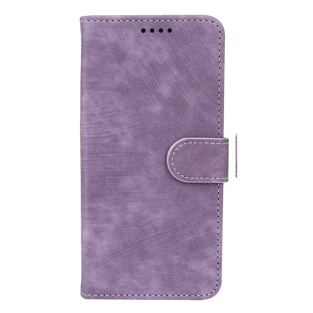 For Xiaomi 17 Pro Max Case Flip Wallet Striped Texture Leather Phone Cover - Purple