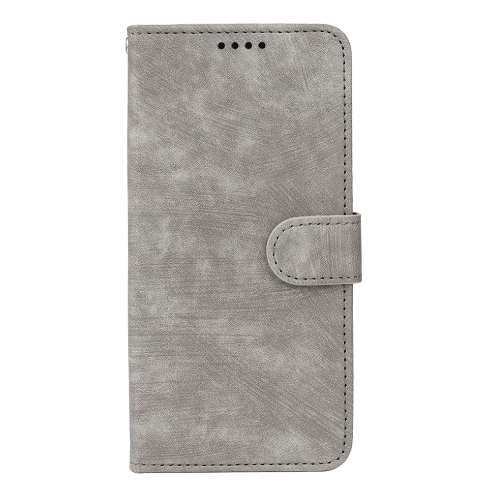 For Xiaomi 17 Pro Max Case Flip Wallet Striped Texture Leather Phone Cover - Grey