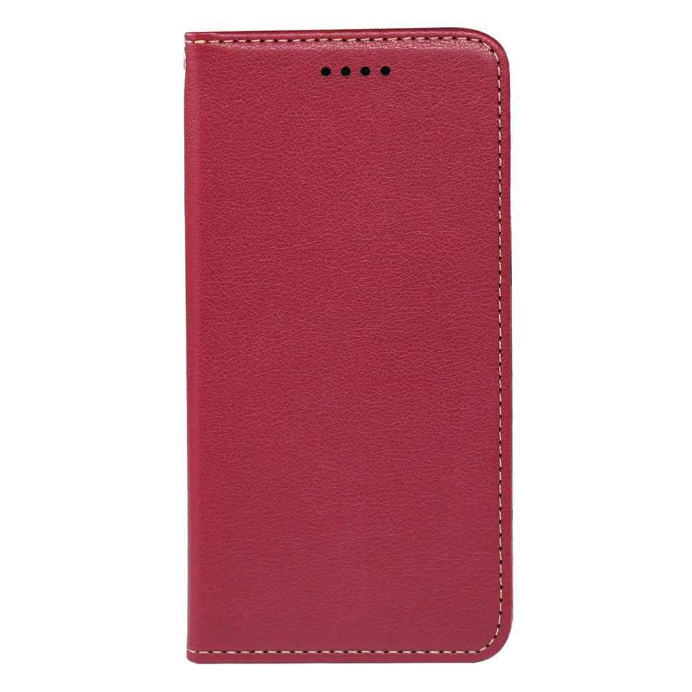 For Xiaomi 17 Pro Case Wallet RFID Blocking Leather Phone Cover Strong Magnetic Closure - Red
