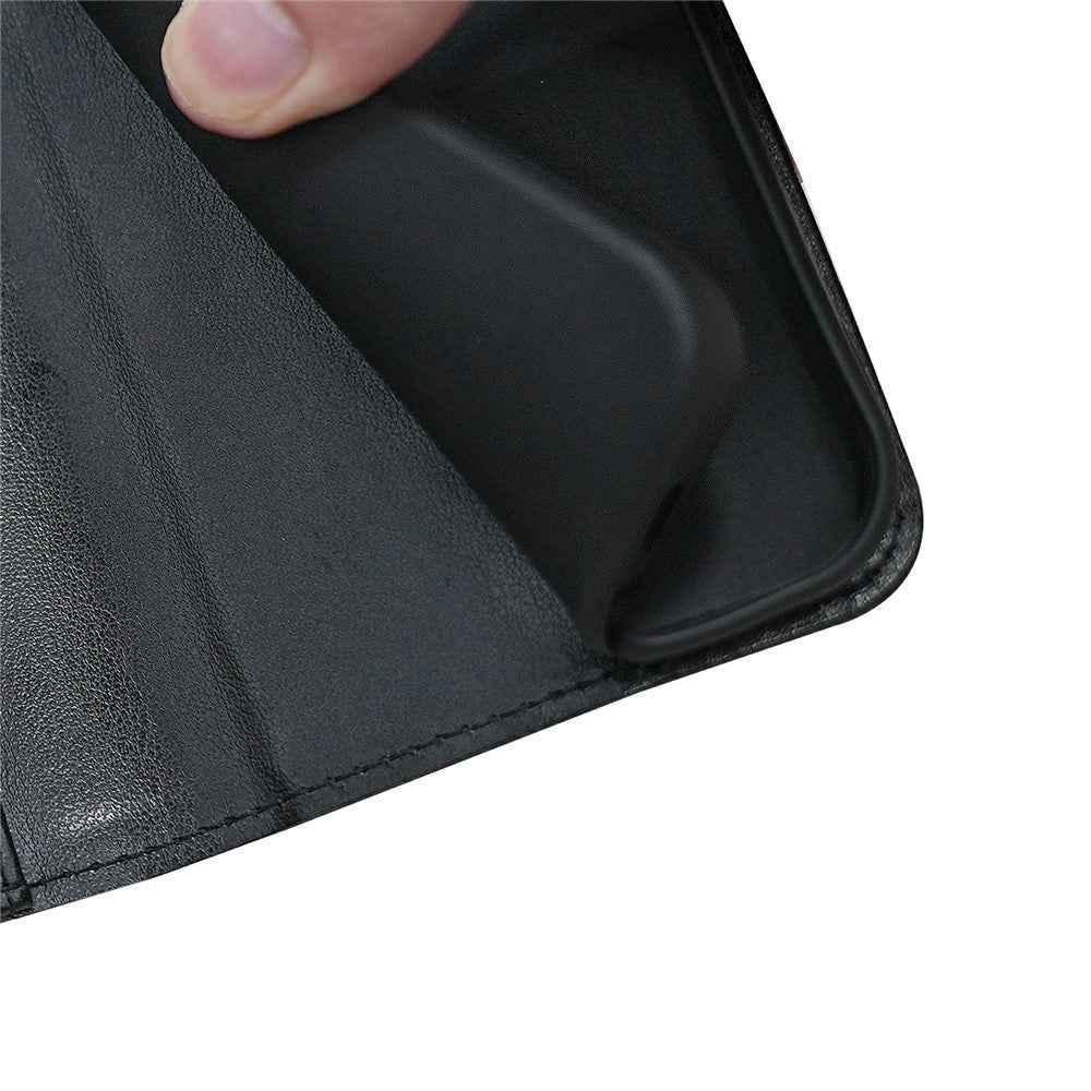 For Xiaomi 17 Pro Case Stand Card Holder Wallet Leather Phone Cover - Black