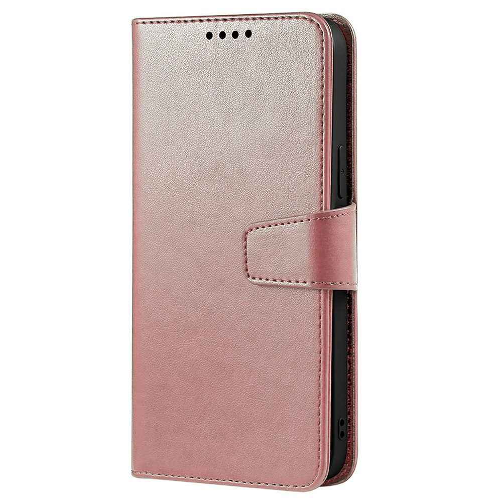 For Xiaomi 17 Pro Case Stand Card Holder Wallet Leather Phone Cover - Rose Gold