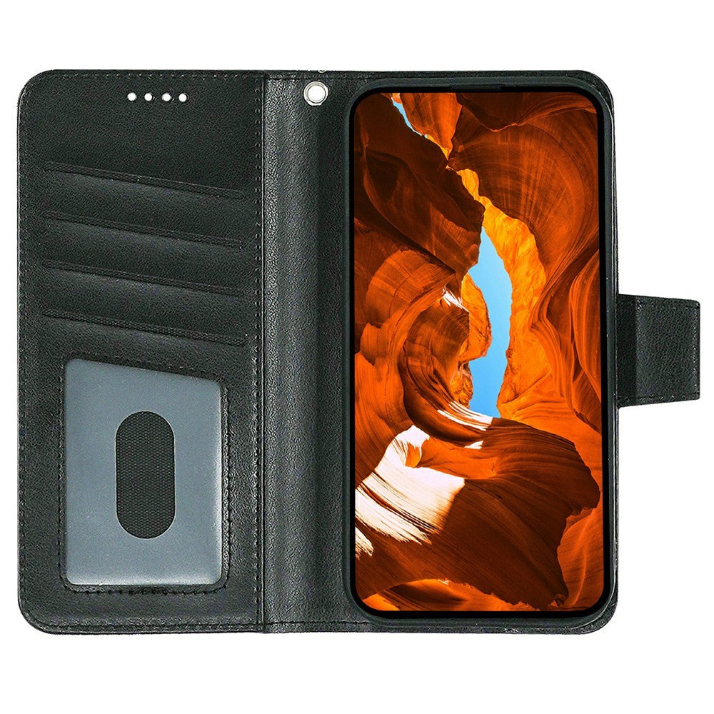 For Xiaomi 17 Pro Max Case Stand Card Holder Wallet Leather Phone Cover - Black