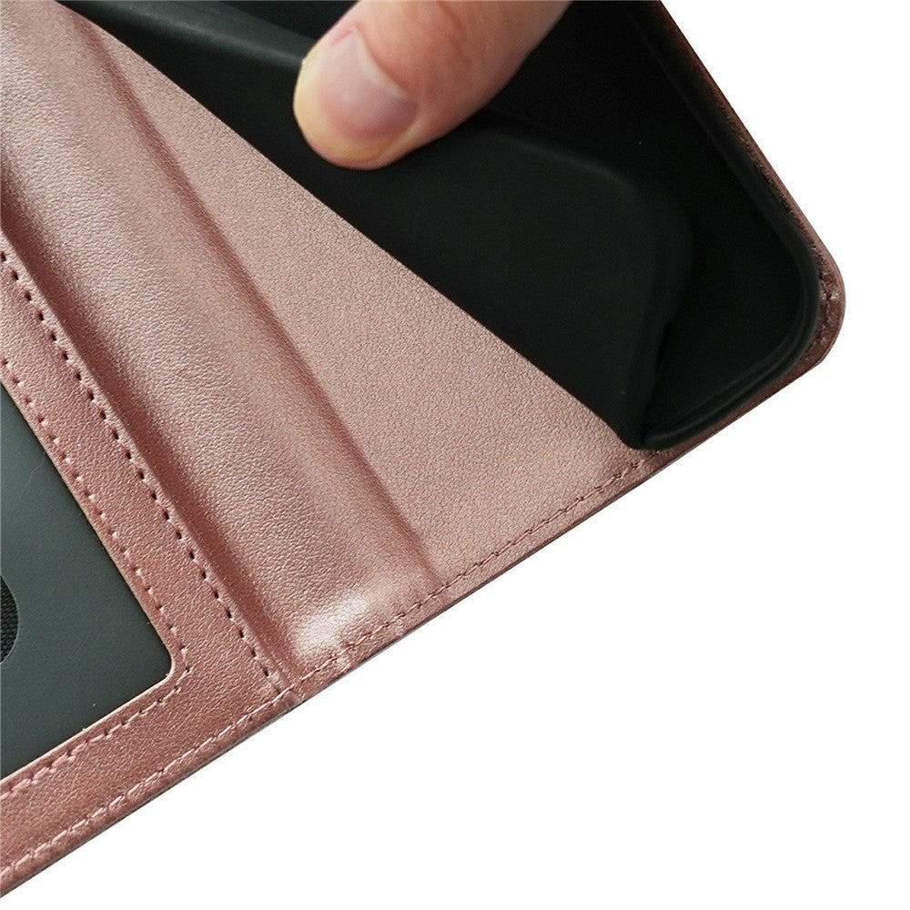 For Xiaomi 17 Pro Max Case Stand Card Holder Wallet Leather Phone Cover - Rose Gold