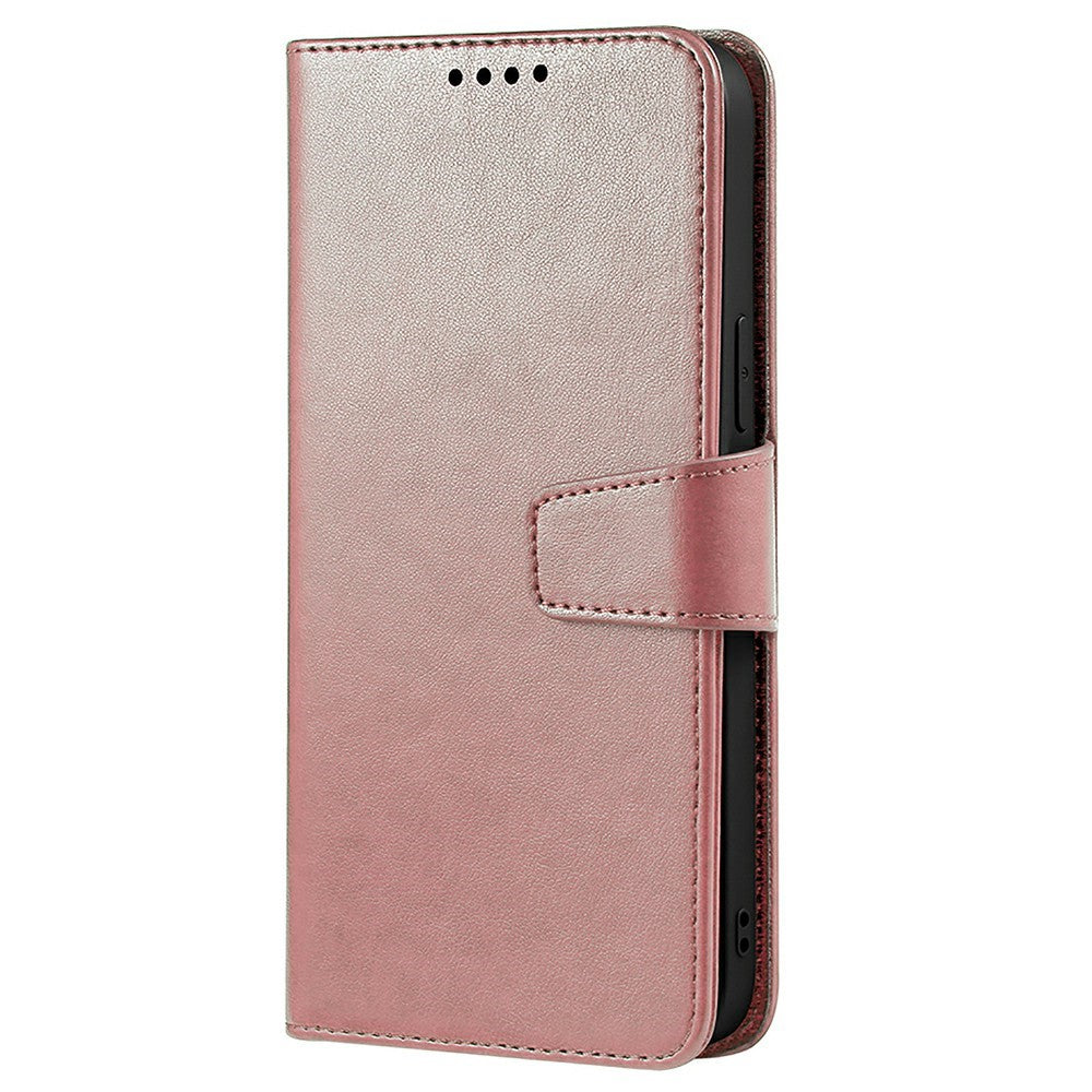 For Xiaomi 17 Pro Max Case Stand Card Holder Wallet Leather Phone Cover - Rose Gold