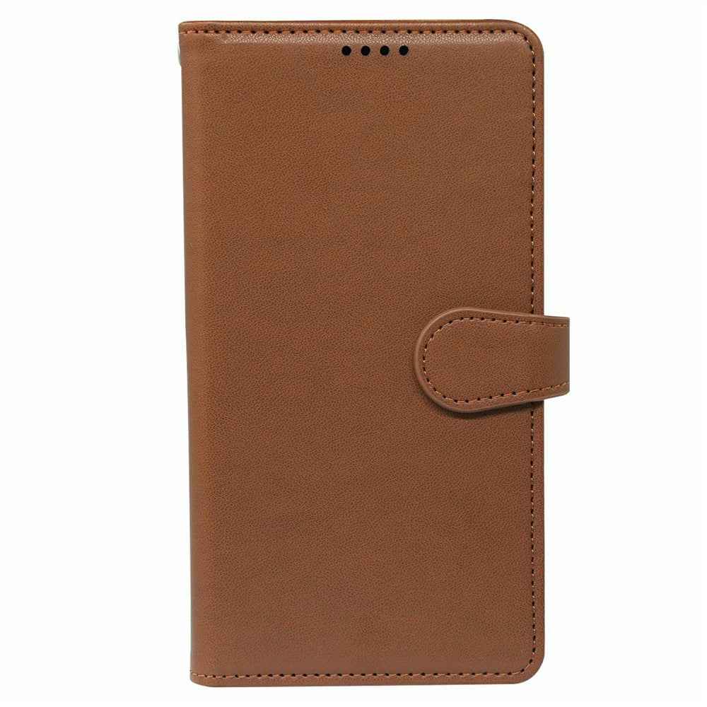 For Xiaomi 17 Pro Case with 9 Card Slots PU Leather Stand Phone Cover - Brown
