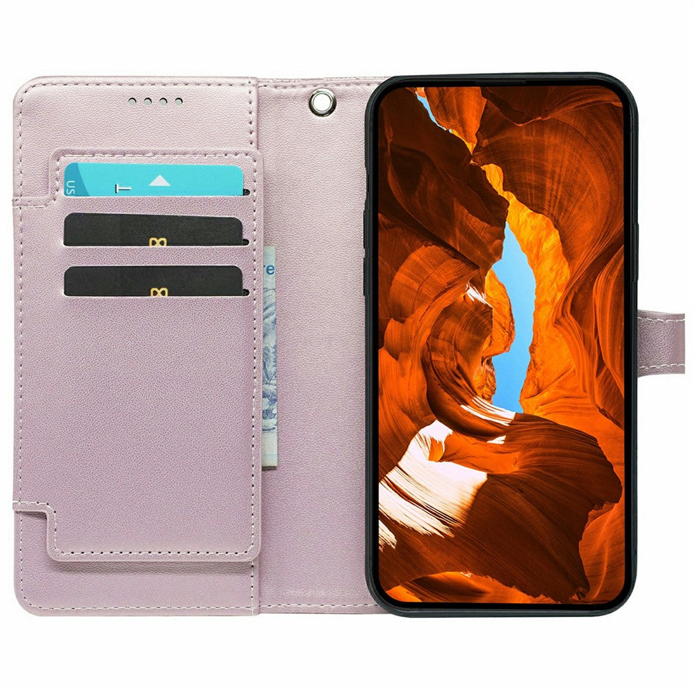 For Xiaomi 17 Pro Max Case with 9 Card Slots PU Leather Stand Phone Cover - Rose Gold