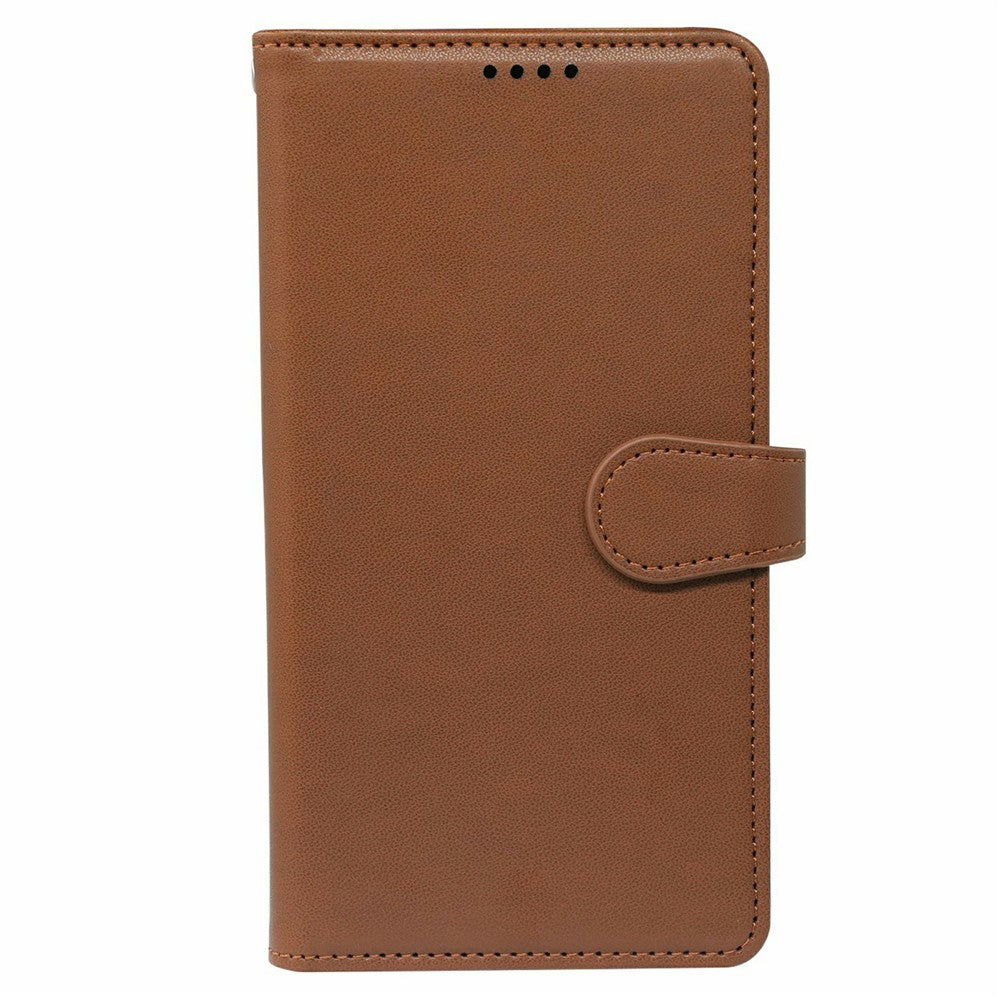 For Xiaomi 17 Pro Max Case with 9 Card Slots PU Leather Stand Phone Cover - Brown