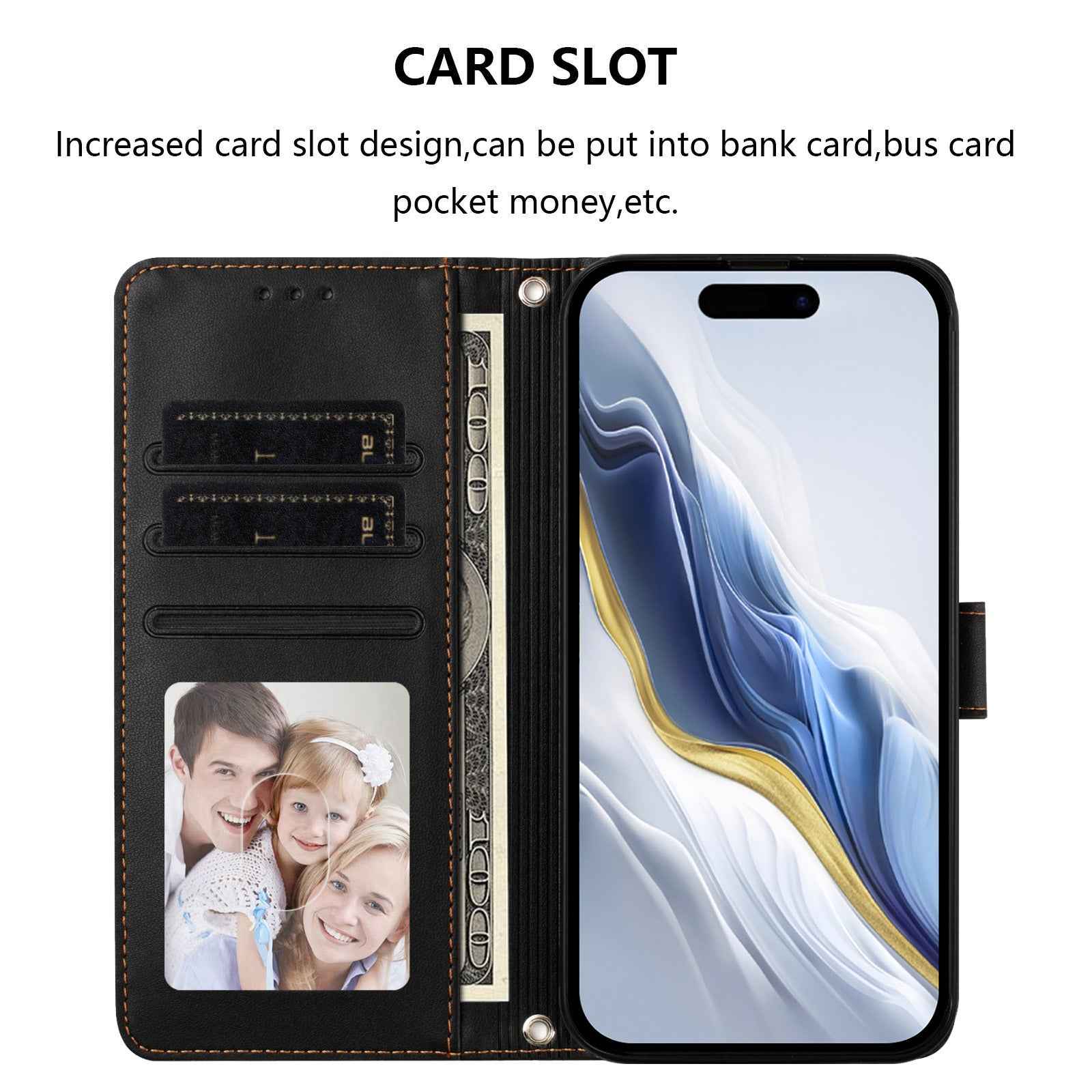 For Xiaomi 17 Pro Wallet Case with Wrist Strap Love Cat Pattern Imprint Leather Phone Cover - Black