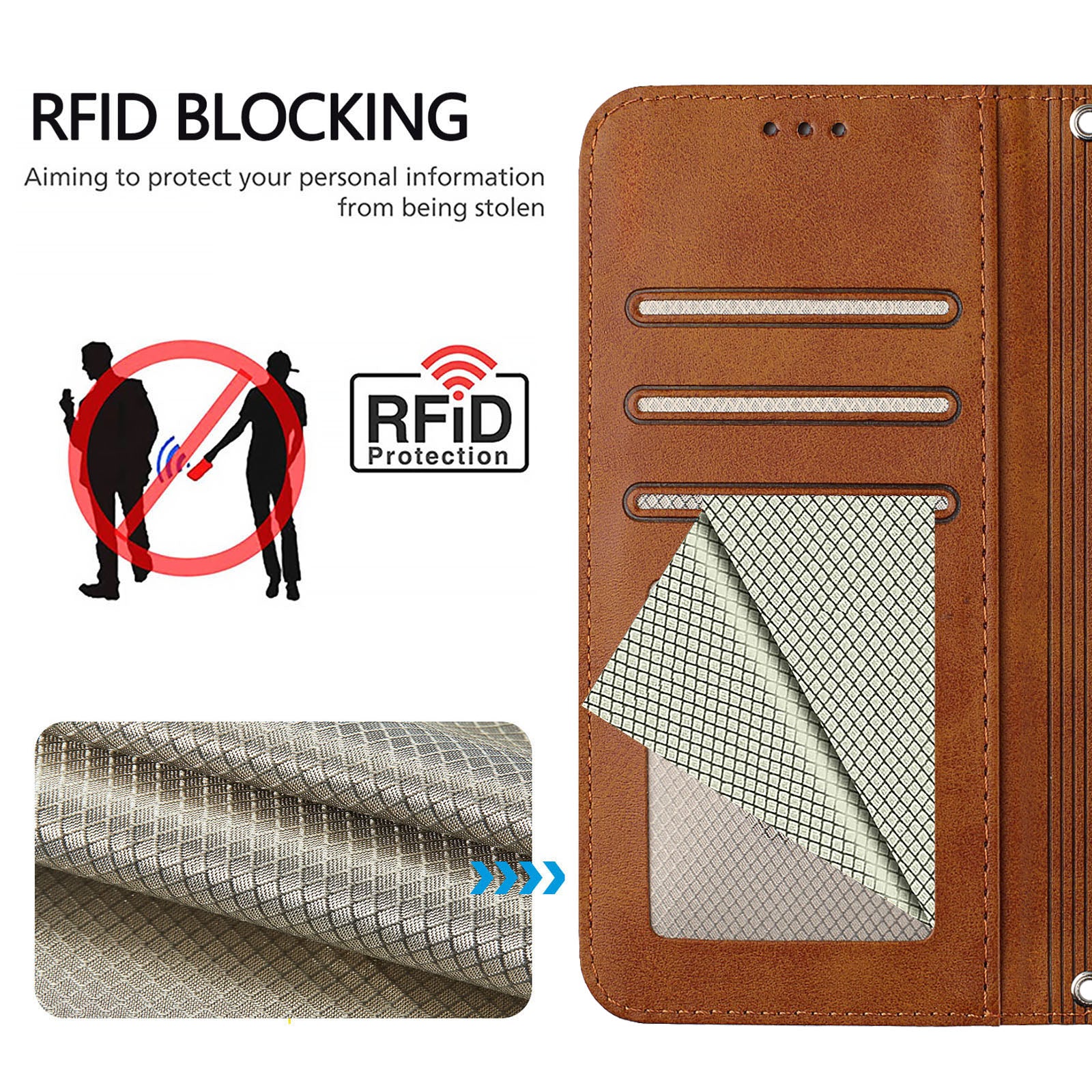 For Xiaomi 17 Pro Max Case Panda Imprint RFID Blocking Wallet Leather Phone Cover with Wrist Strap - Brown