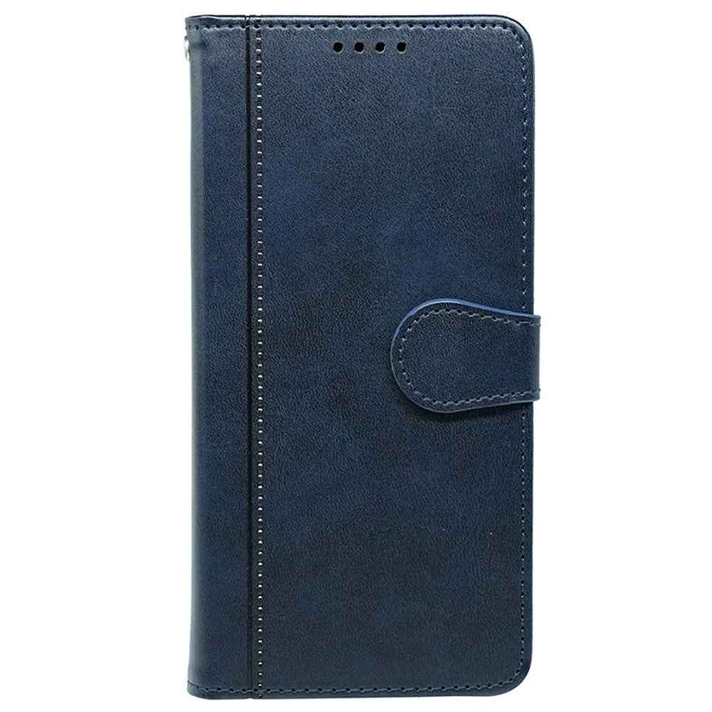 For Xiaomi 17 Pro Case Calf Texture Leather Stand Book Style Phone Cover - Blue