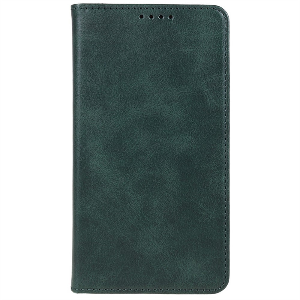 For Xiaomi 17 Pro Max Case Strong Magnetic PU Leather Phone Cover Calf Texture - Green