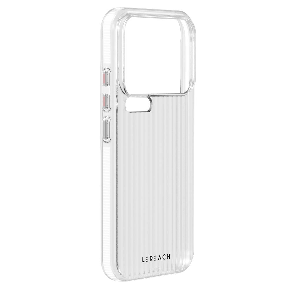 LEREACH TOC Series for Xiaomi 17 Pro Max Case Flowing Grid PC Phone Cover - White