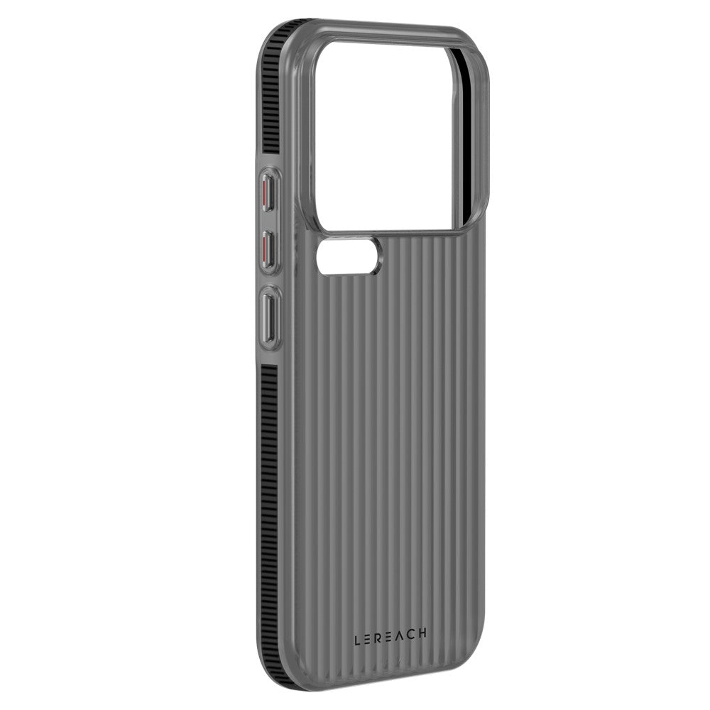LEREACH TOC Series for Xiaomi 17 Pro Max Case Flowing Grid PC Phone Cover - Black