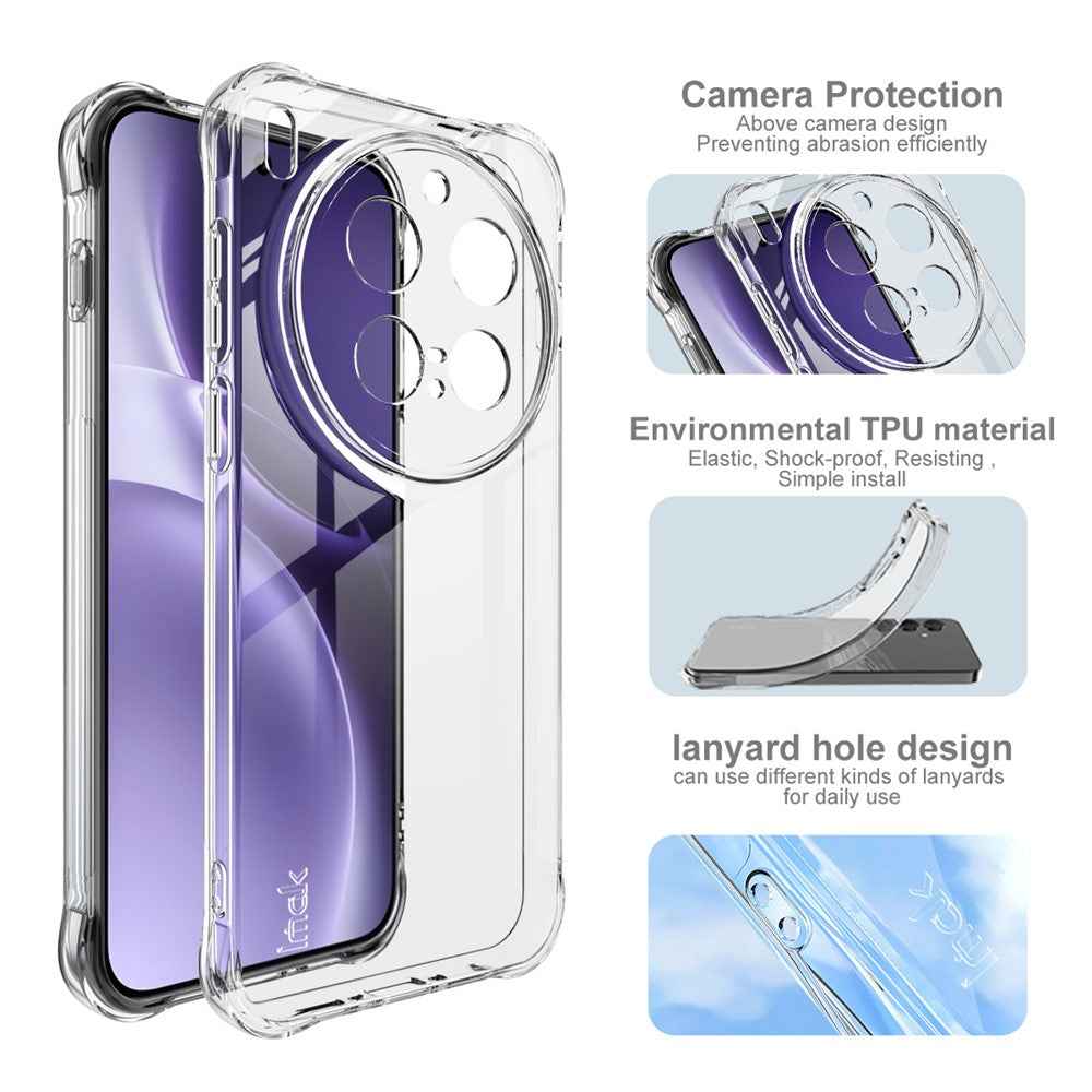 IMAK For vivo X300 Pro 5G Case TPU Phone Cover Airbag Shockproof Protection