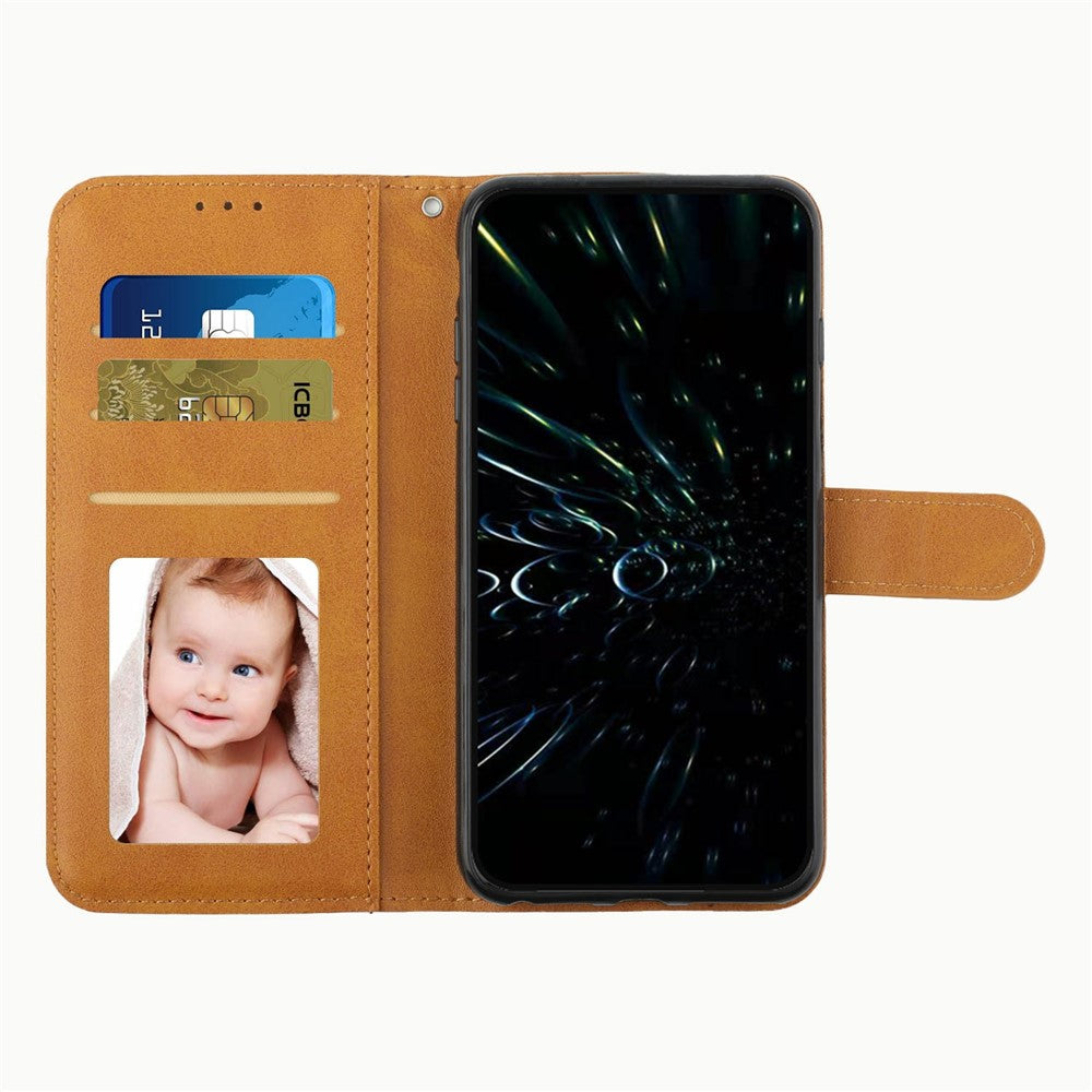 For Xiaomi 17 Pro Max Leather Phone Case Foldable Stand Wallet Flip Cover with Strap - Yellow